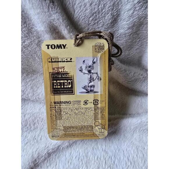 2005 D-HYP Future Mickey Retro Kubrick Silver Medicom 3” Action Figure Japan - Picture 2 of 9